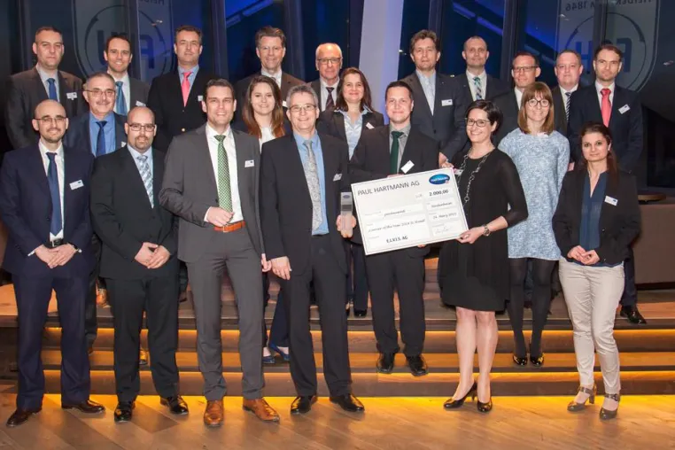 Preis „Carrier of the Year Intercompany Road 2014“ der PAUL HARTMANN AG geht an die E.L.V.I.S AG Bild: Preis „Carrier of the Year Intercompany Road 2014“ der PAUL HARTMANN AG geht an die E.L.V.I.S AG