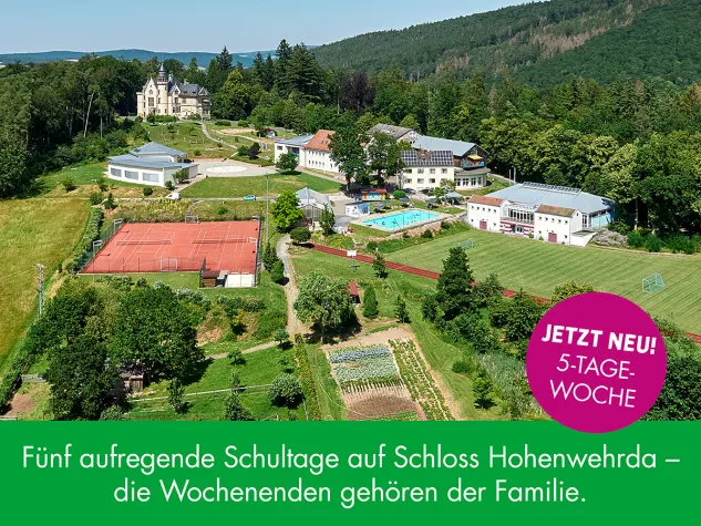 Bild: Lietz Internat Schloss Hohenwehrda bietet ab sofort 5-Tage-Woche