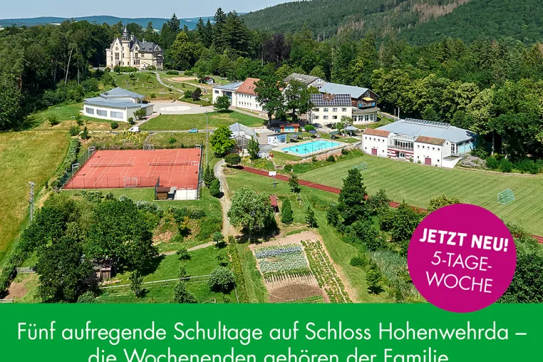 Bild: Lietz Internat Schloss Hohenwehrda bietet ab sofort 5-Tage-Woche