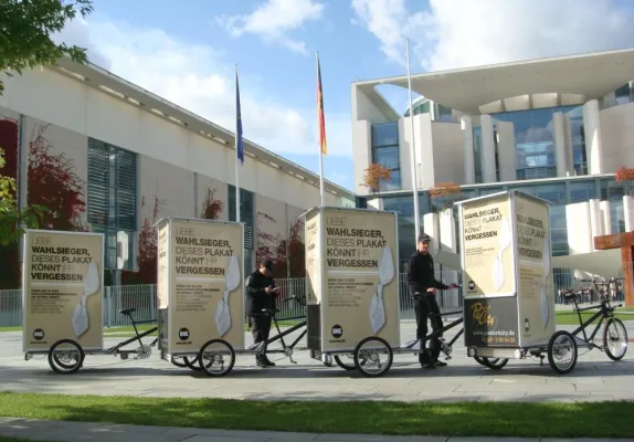 Bild: ad-bikes im Trubel der Koalitionsverhandlungen