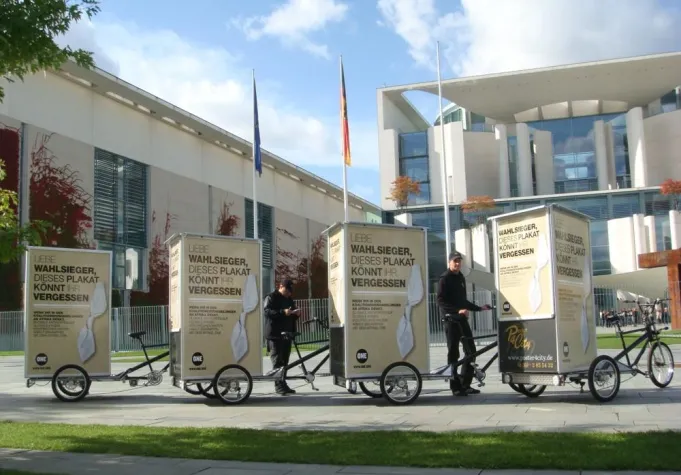 Bild: ad-bikes im Trubel der Koalitionsverhandlungen