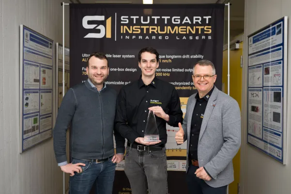 Stuttgart Instruments GmbH erhält PRISM AWARD auf der Photonics West Bild: Stuttgart Instruments GmbH erhält PRISM AWARD auf der Photonics West