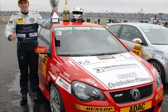 Elia Erhart in der Lausitz zweimal auf dem Polo-Cup-Podium Bild: Elia Erhart in der Lausitz zweimal auf dem Polo-Cup-Podium