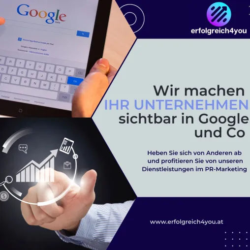Bild: erfolgreich4you macht Ihr Unternehmen sichtbar in Google und Co...