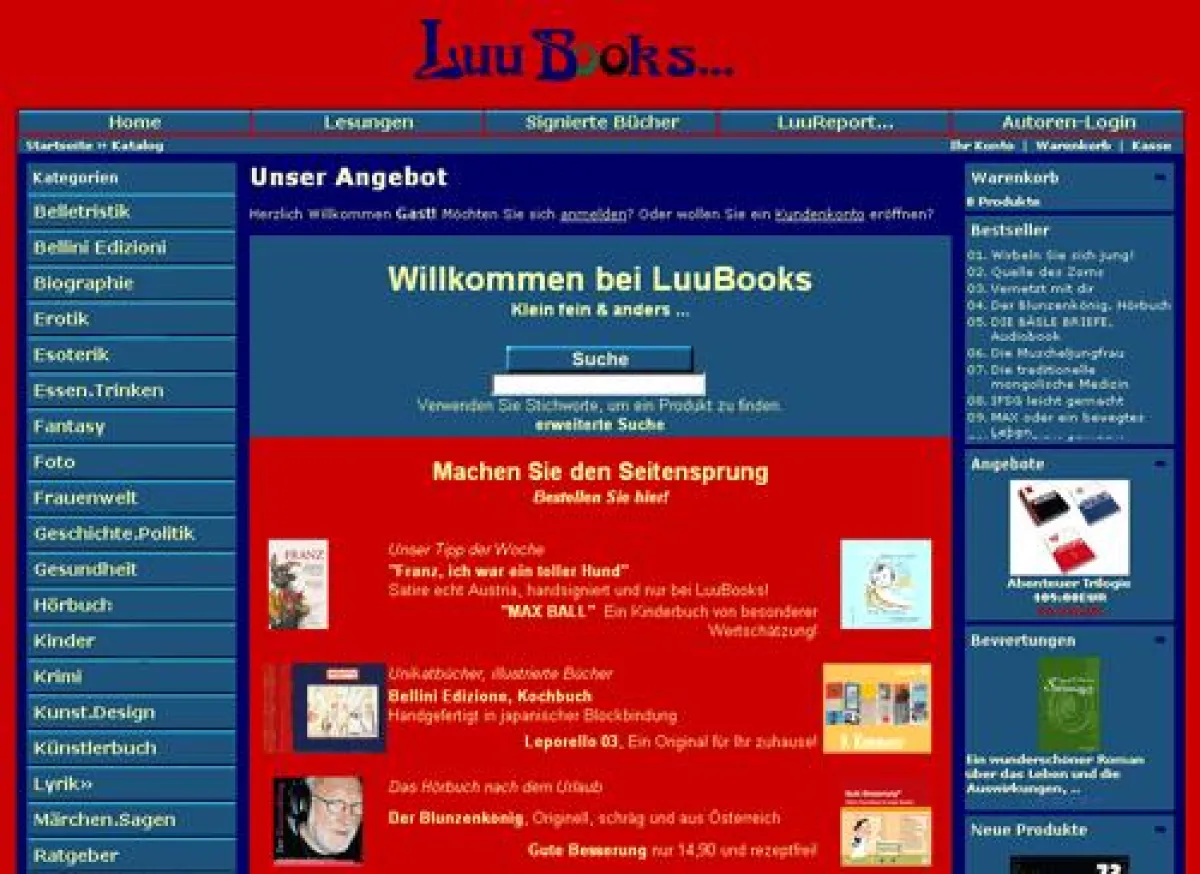 LuuBooks - Der Buchshop für bibliophilen Entdecker