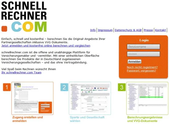 Bild: Neue Sparten im kostenfeien Vergleichsportal schnellrechner.com