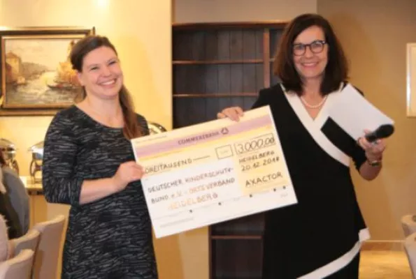 Bild: AXACTOR unterstützt den Deutschen Kinderschutzbund e.V. Ortsverband Heidelberg