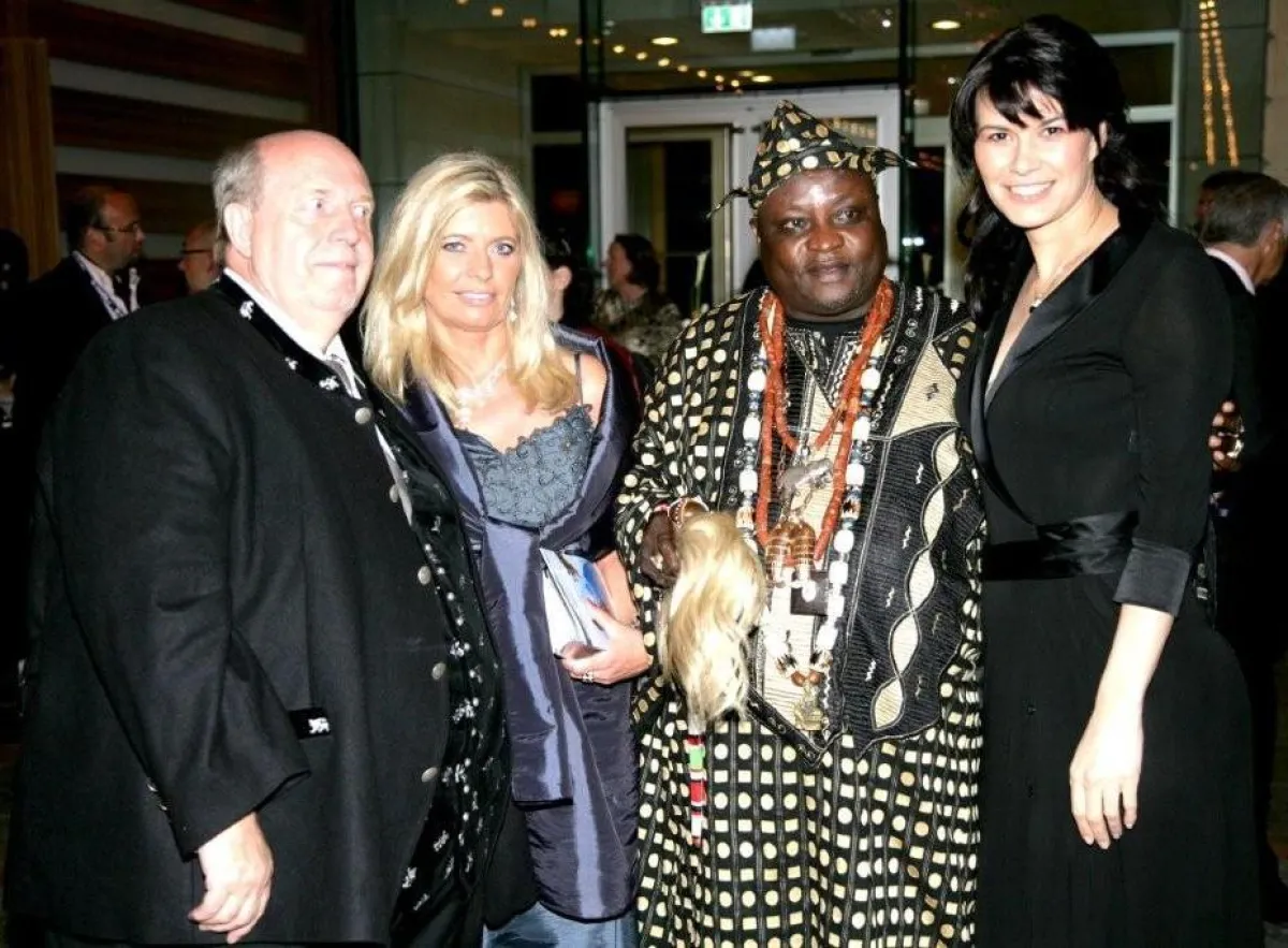 Rainer Calmund, Prinzessin Singer-Zagaria, König Odu Dua und Sylvia Calmund