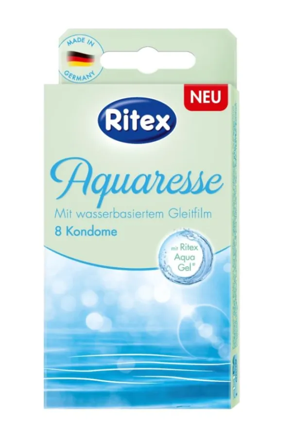 Ritex Aquaresse Kondome sind die ersten Ritex Kondome mit dem wasserbasierten Gleitmittel