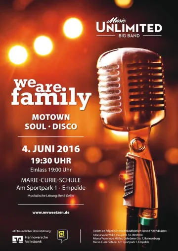 Bild: „We are family“ - das große Sommerkonzert mit der Music Unlimited Big Band