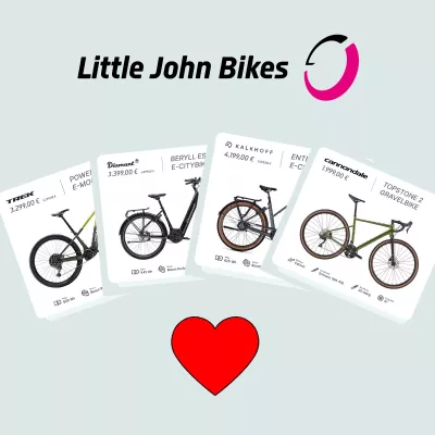 Bild: Frühlingsgefühle auf zwei Rädern: Das perfekte Fahrrad Match mit Little John Bikes!