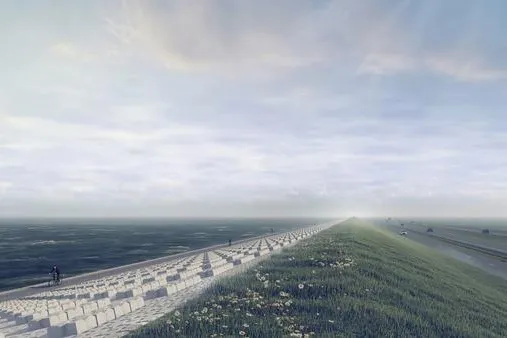 Modernisierung des Abschlussdeichs: Holcim Coastal liefert neue Quattroblocks Bild: Modernisierung des Abschlussdeichs: Holcim Coastal liefert neue Quattroblocks