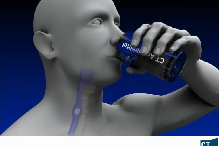 Bild: CT-Firstline-Ticker | Die richtige Methode: 3D-Film zur Einnahme von Tabletten und Kapseln