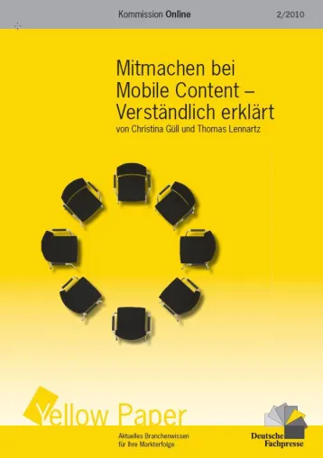 Bild: Neues Yellow Paper der Deutschen Fachpresse zum Thema „Mobile Content“ erschienen