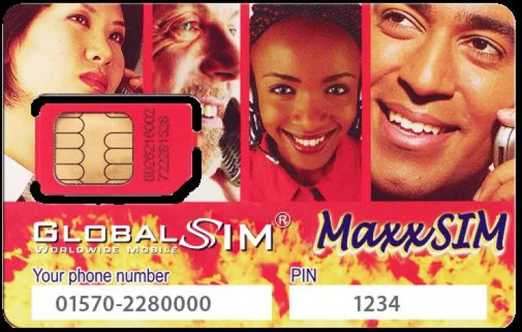 Bild: Die erste deutsche SIM Karte ohne Roaminggebühren in der EU kommt von GlobalSim und heisst MaxxSIM