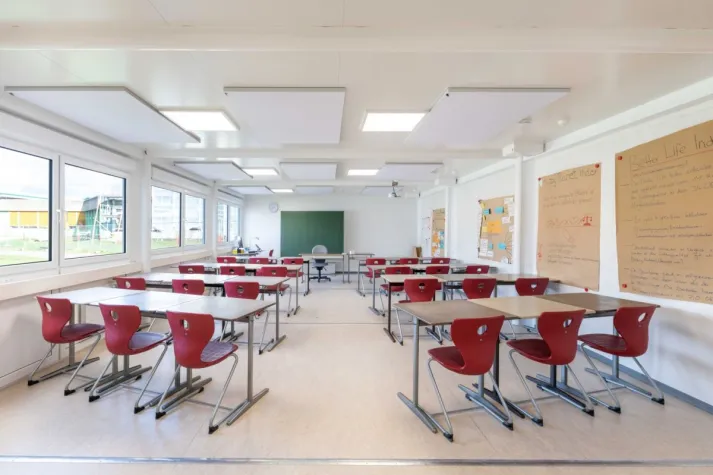 Bild: Bestens vorbereitet auf den "Normalbetrieb": ELA Containerräume stellen Unterricht sicher