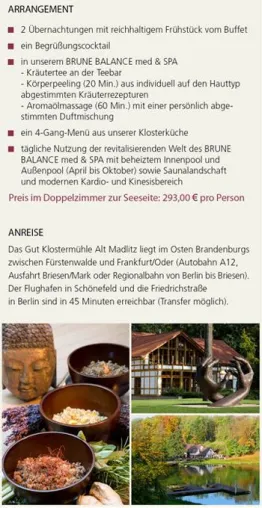Bild: Das Gut Klostermühle - Ein Resort mit Geschichte, Entspannung und Genuss