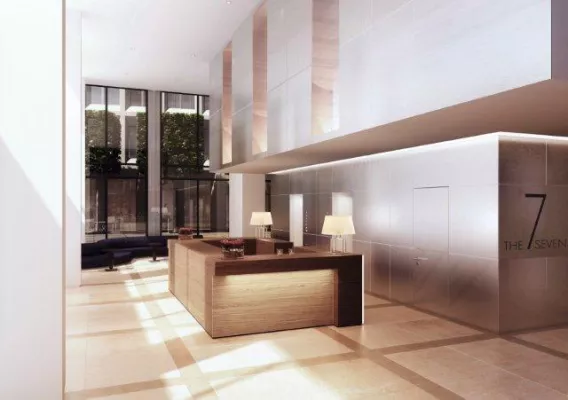 Münchner Immobilienprojekt The Seven: Raum zur Erholung Bild: Münchner Immobilienprojekt The Seven: Raum zur Erholung