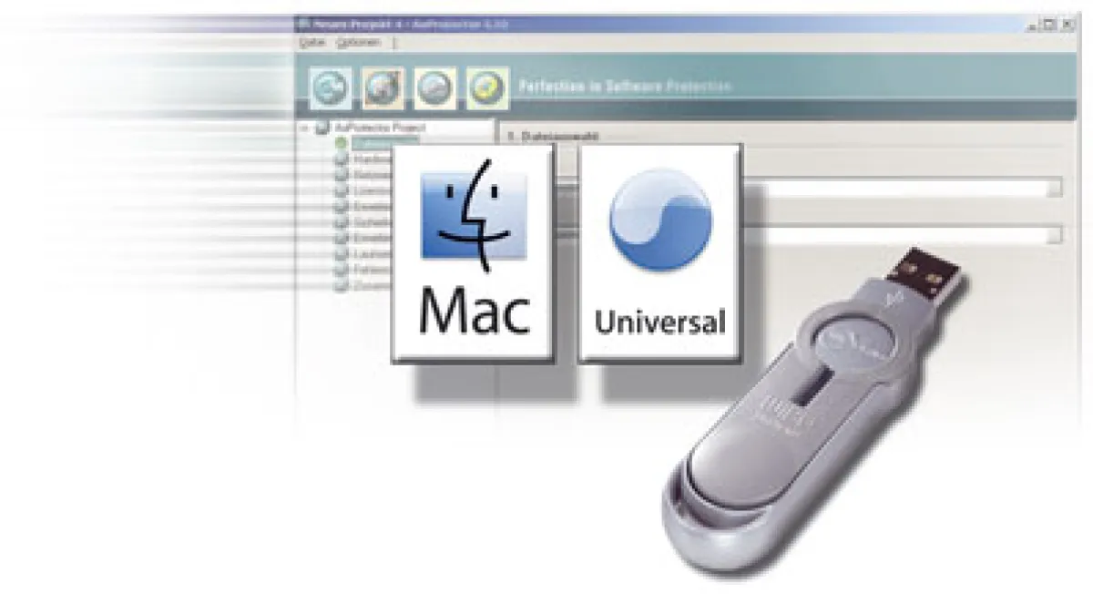 Über Universal Binaries funktioniert der CM-Stick auf allen Macintosh-Rechnern.