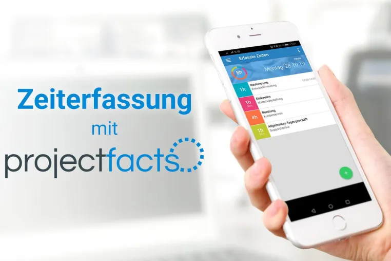 Bild: projectfacts ab sofort auch als reines Zeiterfassungssystem nutzbar