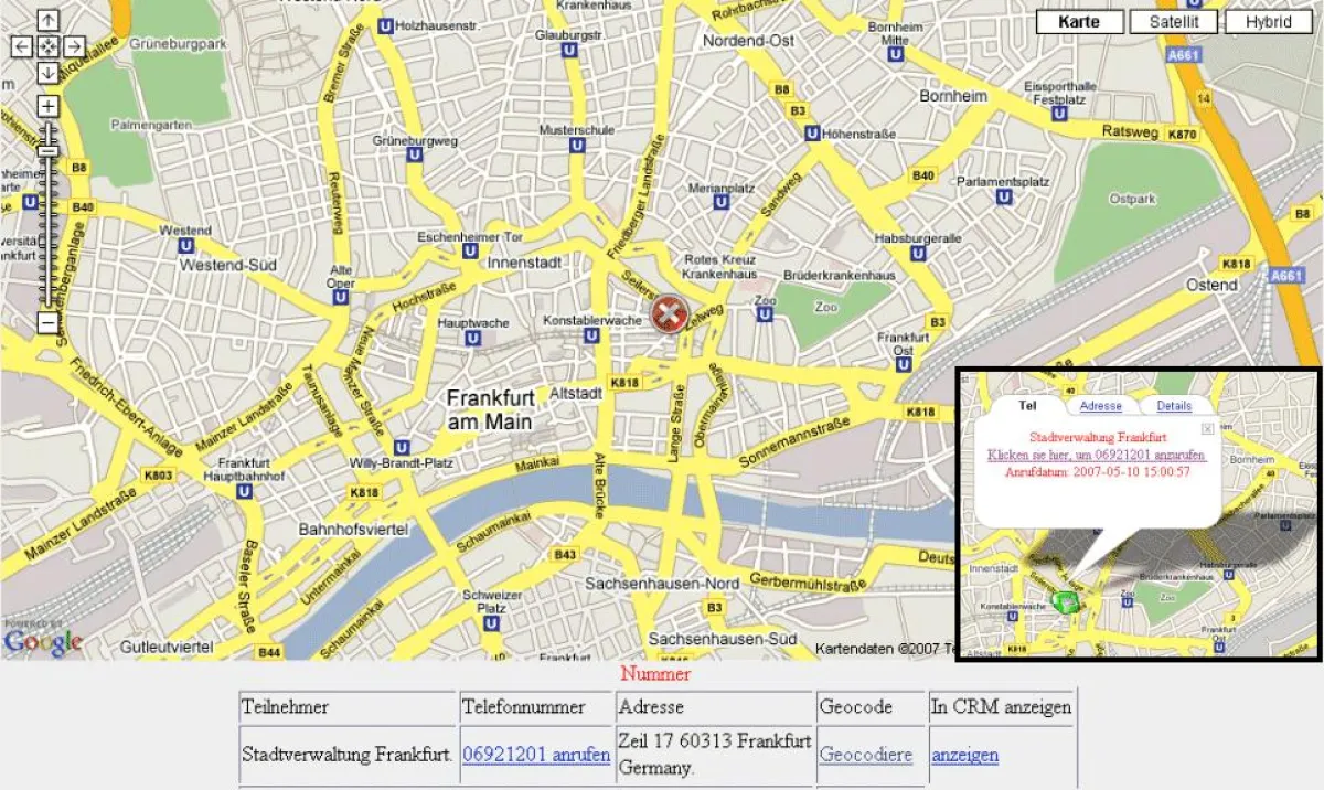 Beispiele für Geokodierung: Übersicht und Details