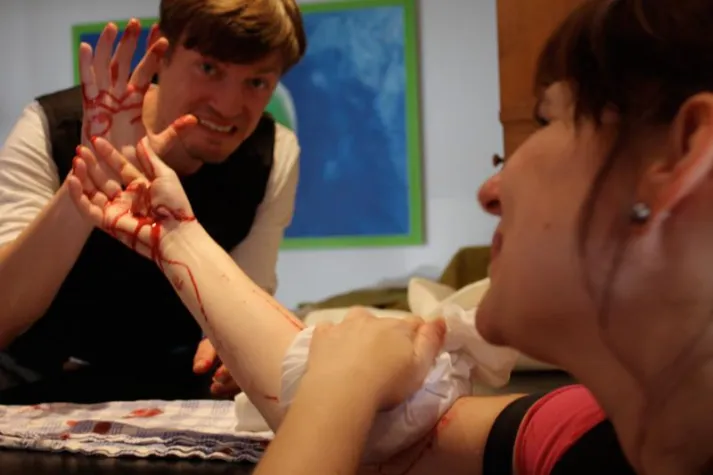 Testosteron und echtes Blut Bild: Testosteron und echtes Blut