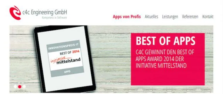 Apps von Profis: c4c Engineering launcht neue App-Homepage Bild: Apps von Profis: c4c Engineering launcht neue App-Homepage