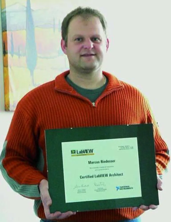 Markus Riedesser, LabVIEW-Architect bei Cosateq in Wangen