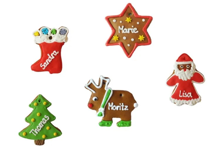 Bild: Lebkuchen-Tischkarten nach Wunsch mit weihnachtlichen Motiven – online konfigurieren auf Lebkuchen-Markt.de