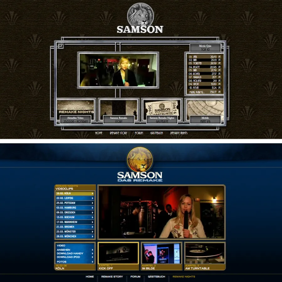 Doppelvorstellung im Web: CLASSIC- und REMAKE-Version