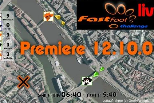 „FastFoot-Challenge“ - Erster LIVE Kanal für GPS Games geht auf Sendung Bild: „FastFoot-Challenge“ - Erster LIVE Kanal für GPS Games geht auf Sendung