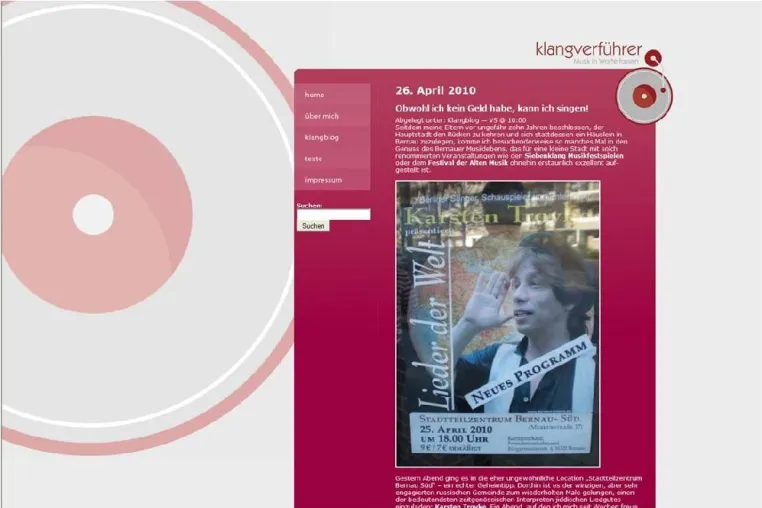 klangverführer.de jetzt mit Klangblog Bild: klangverführer.de jetzt mit Klangblog