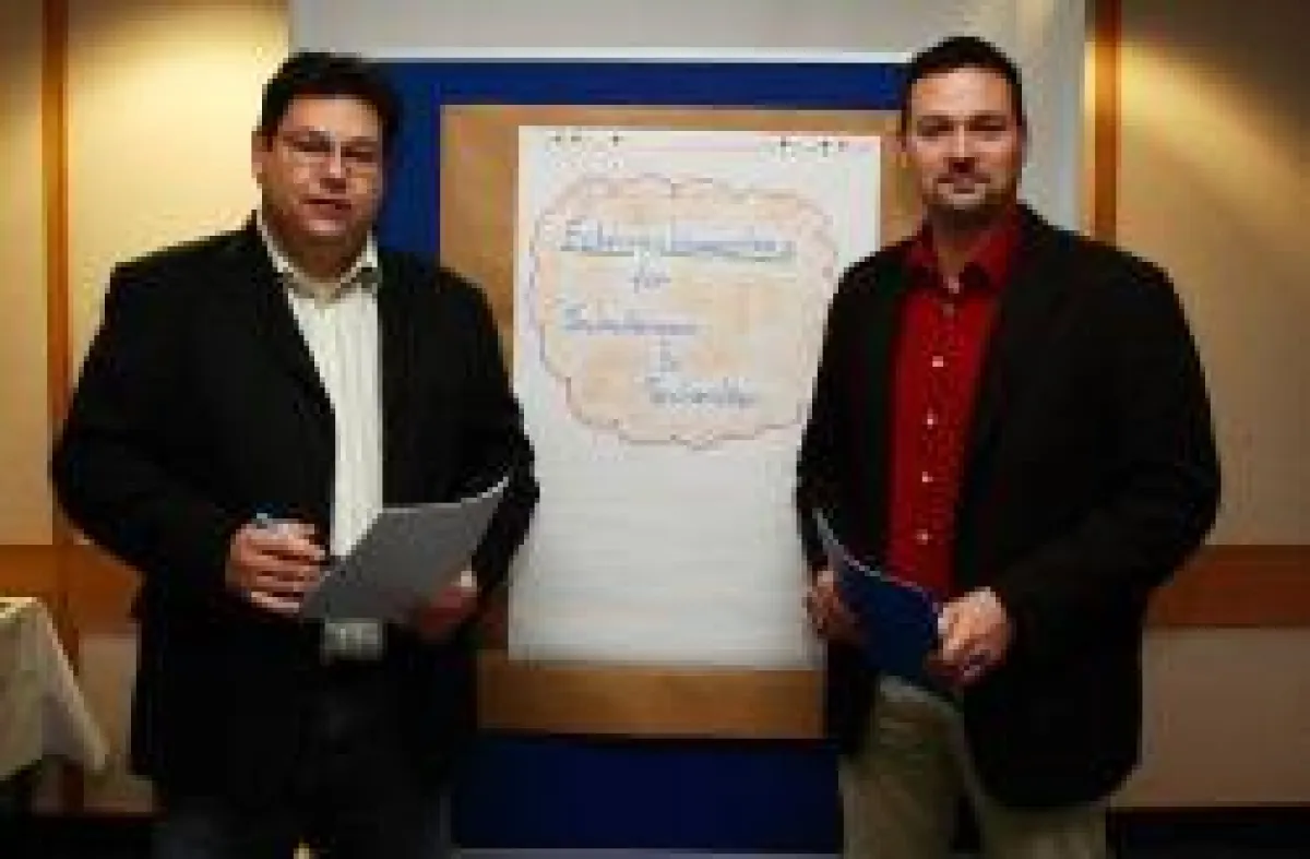 Die kongenialen Partner Christian Pirker (links) und Andreas Reisenbauer (rechts)