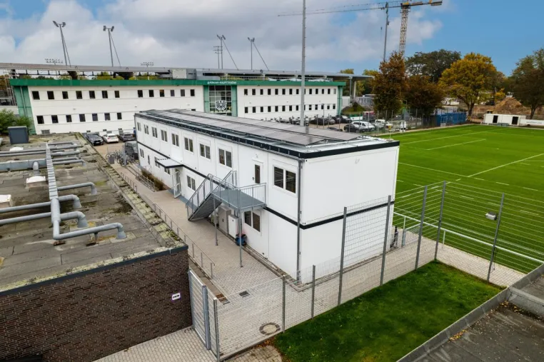 ELA Containeranlage für den SC Preußen Münster Bild: ELA Containeranlage für den SC Preußen Münster