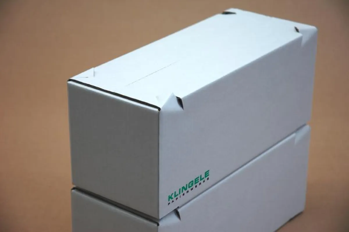 Wellkiste mit Arretierungsnasen für sicheren Transport