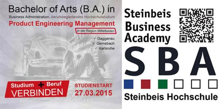 Bild: Studienstart 27.03.2015 an der Steinbeis Academy SBA
