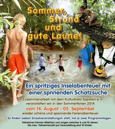Ferienspiele „Sommer 2014“ für Kinder aus dem Rhein-Main Gebiet, Frankfurt, Wiesbaden und Main-Taunus-Kreis. Bild: Ferienspiele „Sommer 2014“ für Kinder aus dem Rhein-Main Gebiet, Frankfurt, Wiesbaden und Main-Taunus-Kreis.