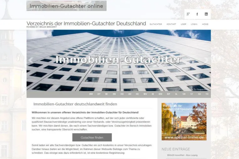 Offenes Verzeichnis für Immobiliensachverständige vorgestellt Bild: Offenes Verzeichnis für Immobiliensachverständige vorgestellt
