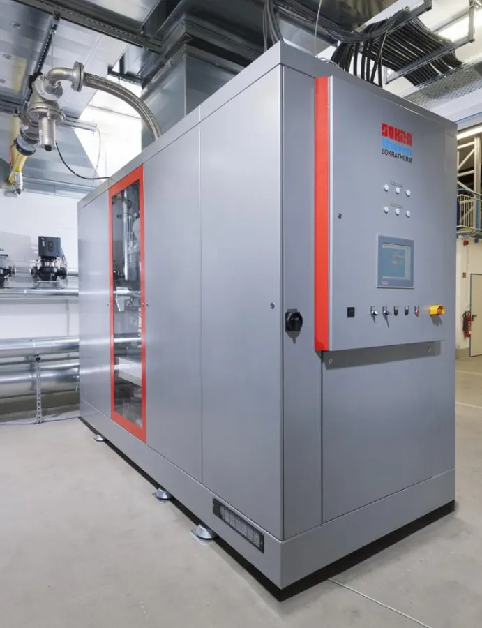 Das neue BHKW-Kompaktmodul mit 532 kW elektrischer Leistung auf nur 5,55 m² Grundfläche.