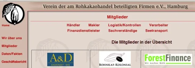 Bild: Kakaoverein – ForestFinance Mitglied im „Verein der am Rohkakaohandel beteiligten Firmen e.V."