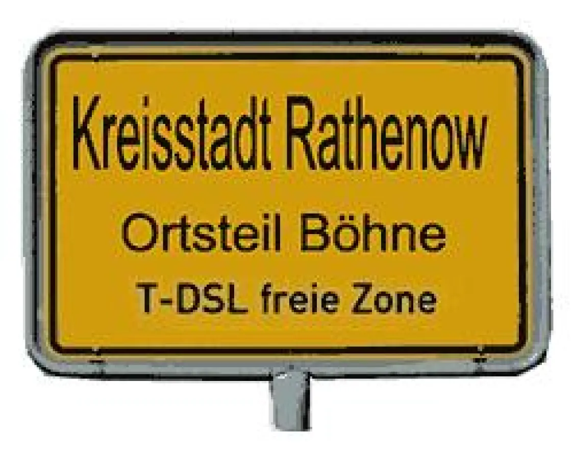 Nur drei Kilometer von der Stadtgrenze entfernt und trotzdem keine Chance auf DSL