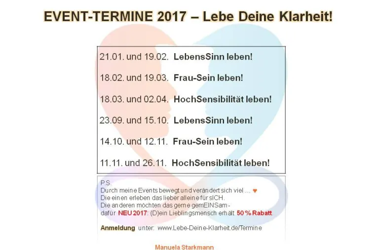 Bild: Die Events für Führungskräfte und Mitarbeiter – Öffentliche Termine 2017
