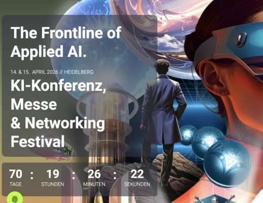 Neueste KI-Forschung trifft wirtschaftliche Anwendung - 14. & 15. April 2026 in Heidelberg Bild: Neueste KI-Forschung trifft wirtschaftliche Anwendung - 14. & 15. April 2026 in Heidelberg
