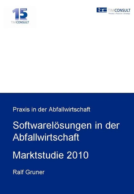 Markstudie 2010 - Software in der Abfallwirtschaft