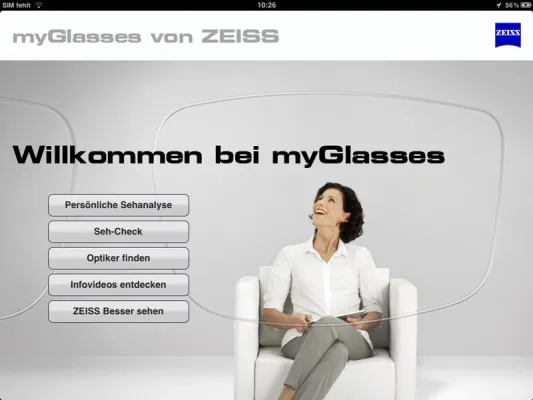 Bild: Neu für das iPad: Die App von Carl Zeiss rund um besseres Sehen