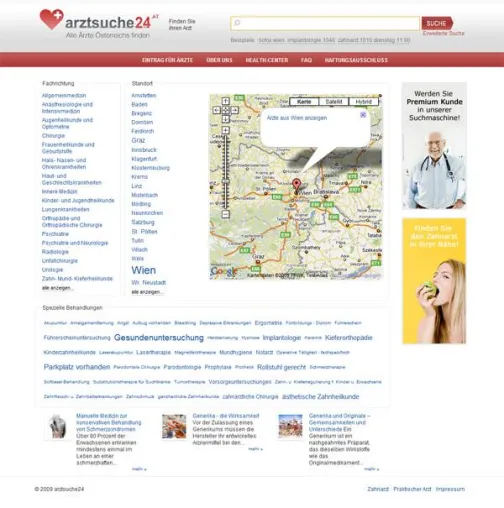 Bild: Arztsuche24 ermöglicht das Finden des richtigen Arztes in Sekunden