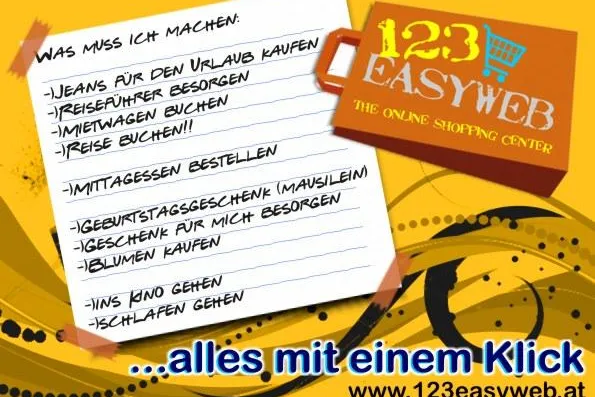 Neueröffnung von 123esyweb.at - Das Online Shopping Center Bild: Neueröffnung von 123esyweb.at - Das Online Shopping Center