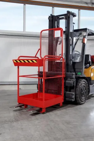 Bild: Neue Stapler-Arbeitskörbe bieten einen kostengünstigen Einstieg in die Welt der Stapler-Geräte