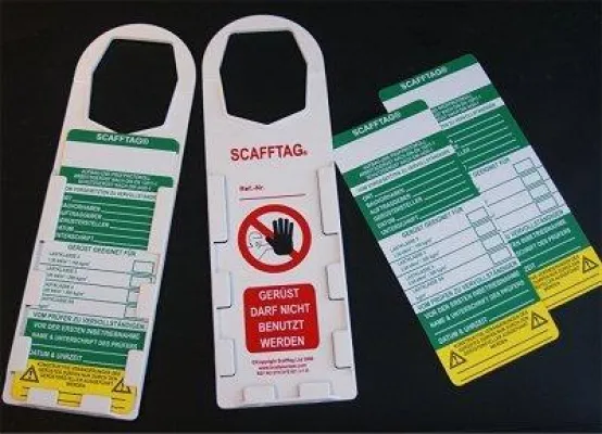 Bild: Tagout: Absicherung von Gerüsten, Leitern, Maschinen, Anlagen und chemischen Gefahrstoffen