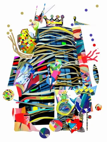 Bild: Königsgrafik für die Königsgalerie in Duisburg